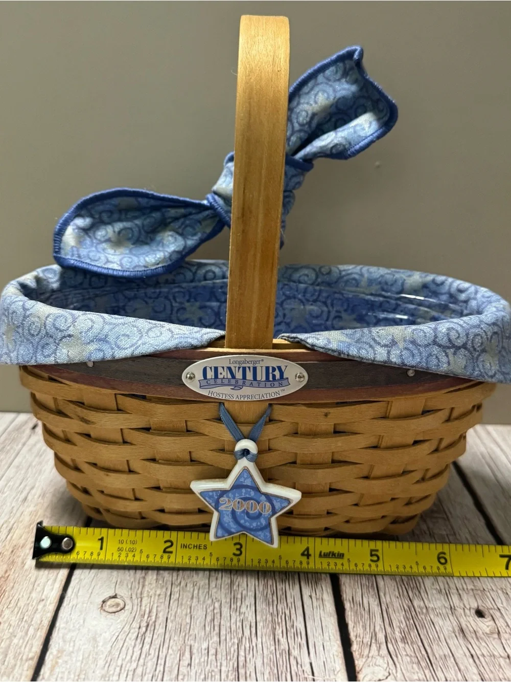 Longaberger 2000 Century Celebration Basket Set – Collectors Club + Charm
